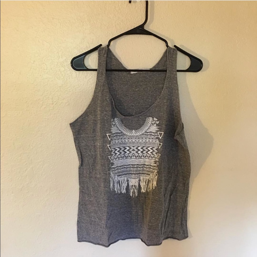 Foreign Exchange tank top with a tribal design